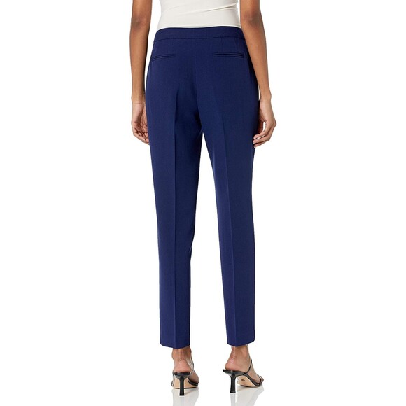 NWOT Anne Klein Women's Slim Leg Pant Trousers Blue size 4 - Picture 2 of 12